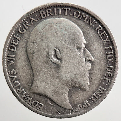 1910 Edward VII Sixpence Silver Coin | Collectable Grade | a3798