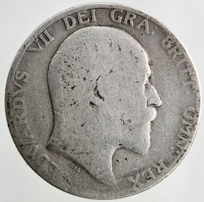 1910 Edward VII One Shilling Silver Coin | Fair Grade