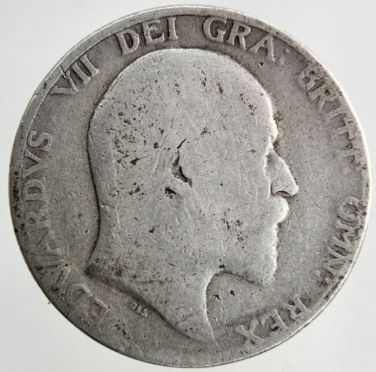 1910 Edward VII One Shilling Silver Coin | Fair Grade