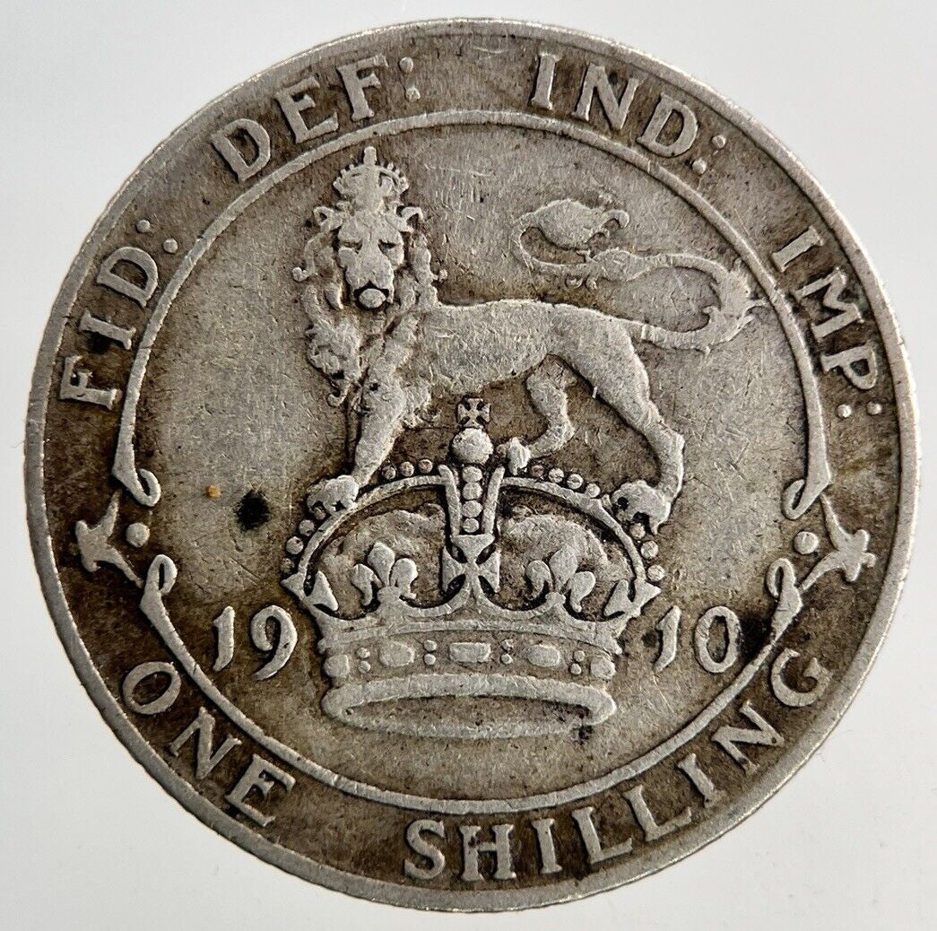 1910 Edward VII One Shilling Silver Coin | Fine Collectable Grade