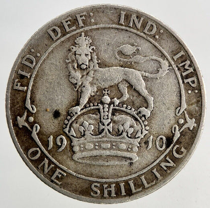 1910 Edward VII One Shilling Silver Coin | Fine Collectable Grade