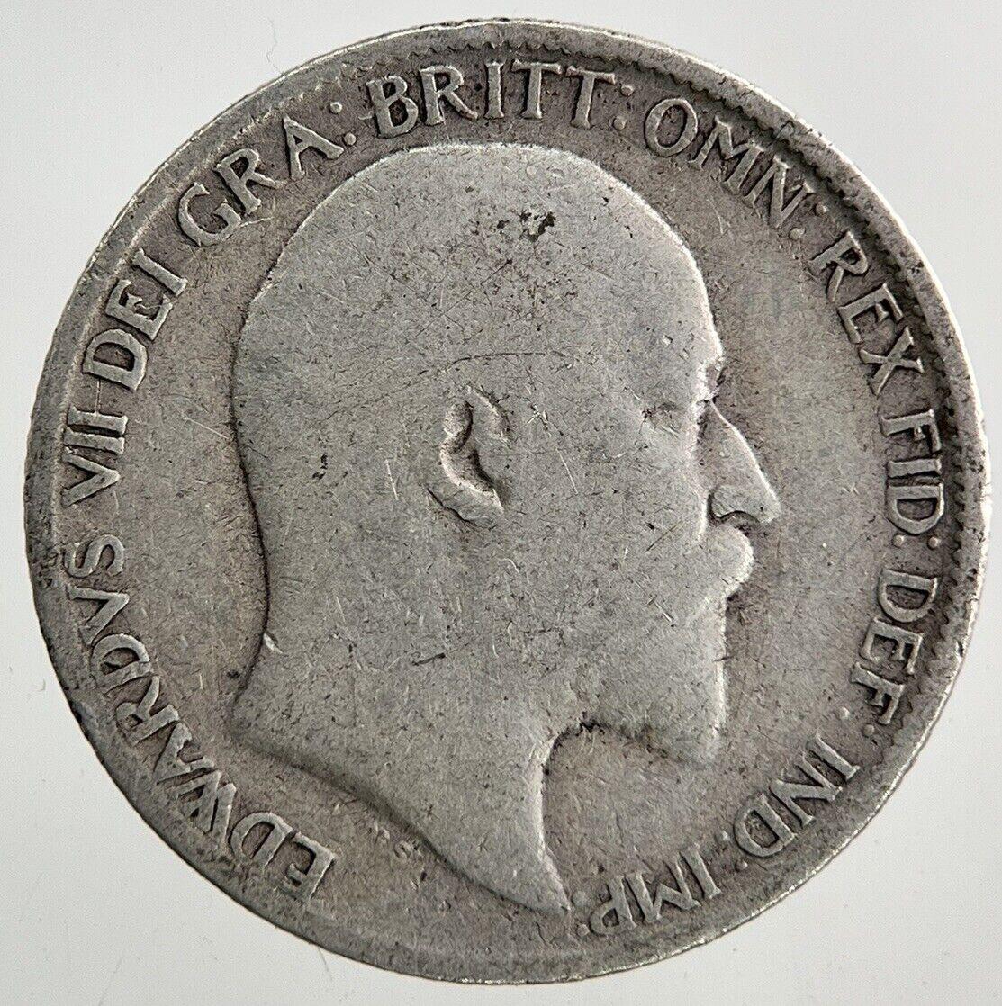 1910 Edward VII Sixpence Silver Coin | Collectable Grade