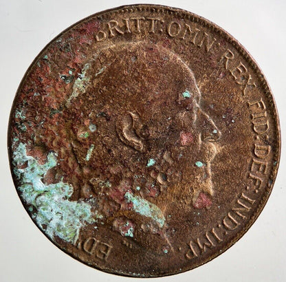 1910 George V One Penny Coin | Collectable Grade