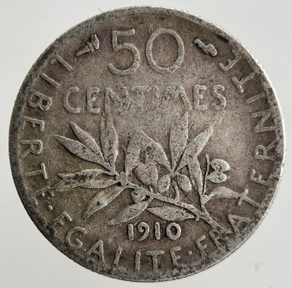 1910 France 50 Centimes Silver Coin | Collectable Grade