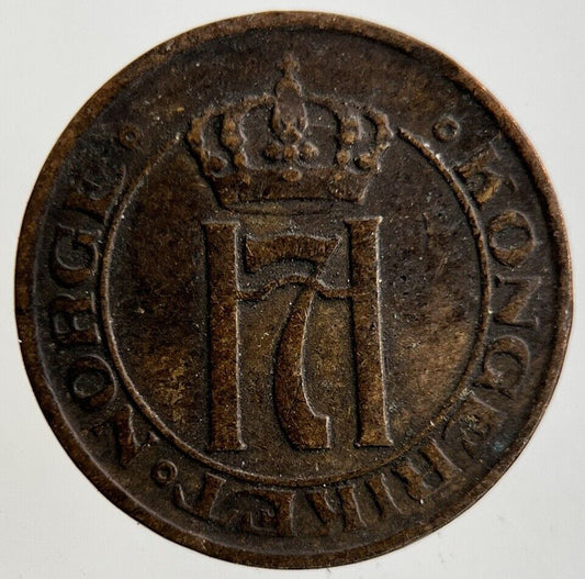 1910 Norway 1 Ore Coin | Fine Collectable Grade