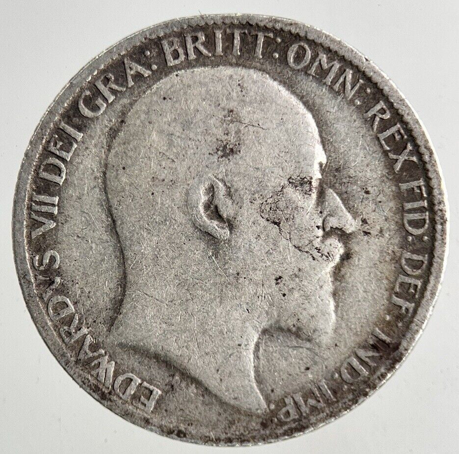 1910 Edward VII Sixpence Silver Coin | Collectable Grade