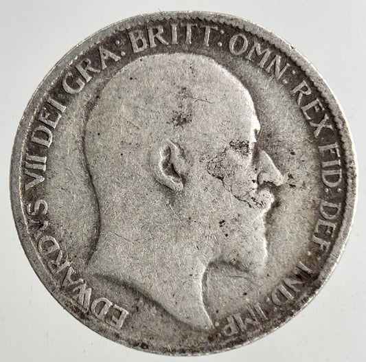 1910 Edward VII Sixpence Silver Coin | Collectable Grade