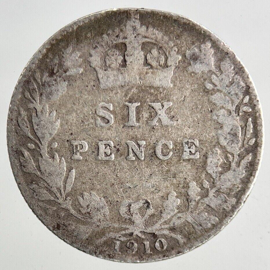 1910 Edward VII Sixpence Silver Coin | Collectable Grade