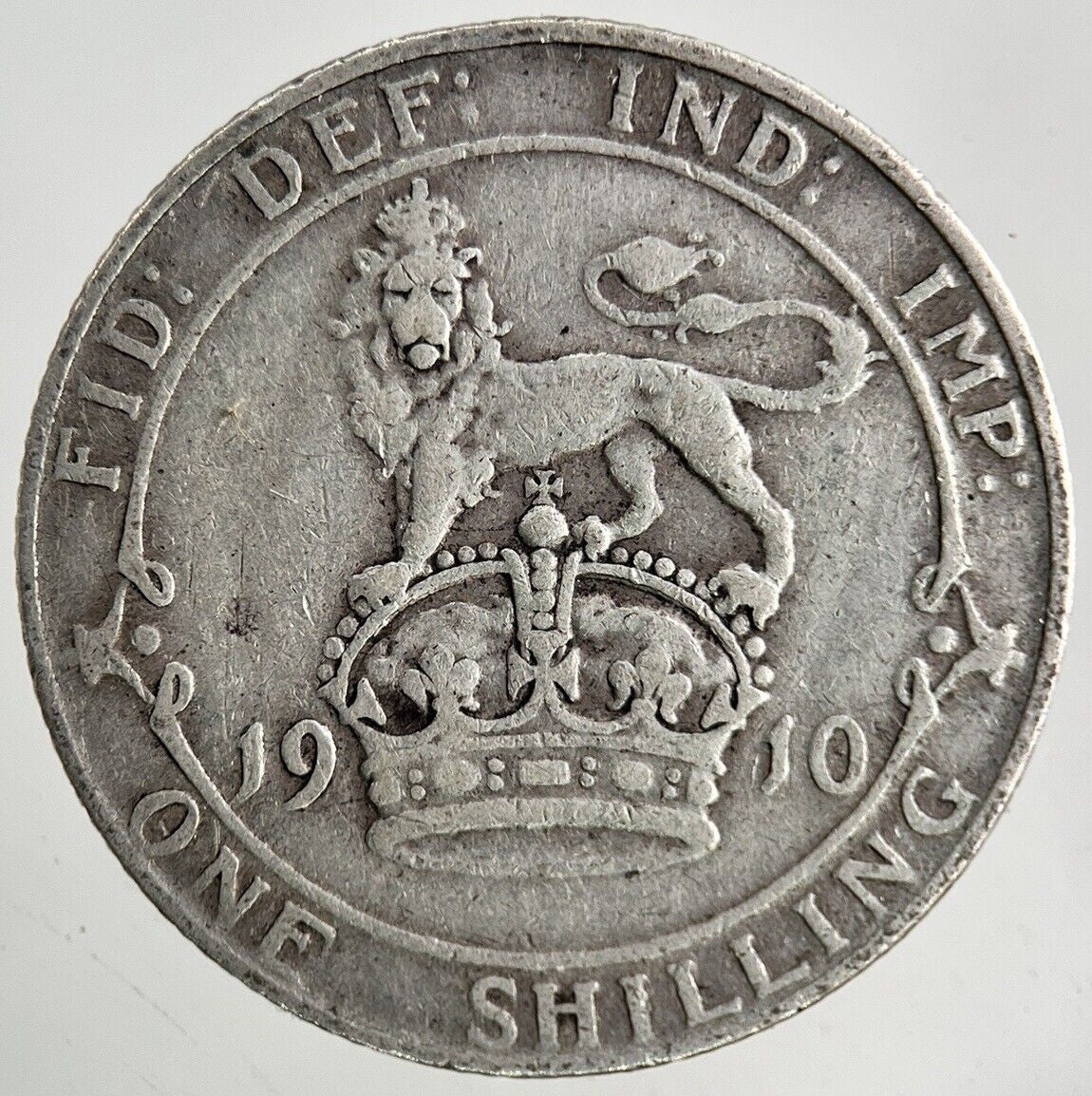 1910 Edward VII Shilling Silver Coin | Fine Collectable Grade