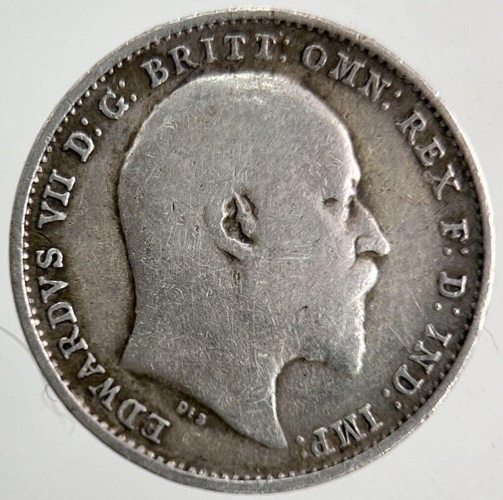 1910 Edward VII Threepence Silver Coin | Fine Collectable Grade