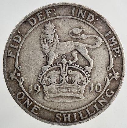 1910 Edward VII Shilling Silver Coin | Fine Collectable Grade