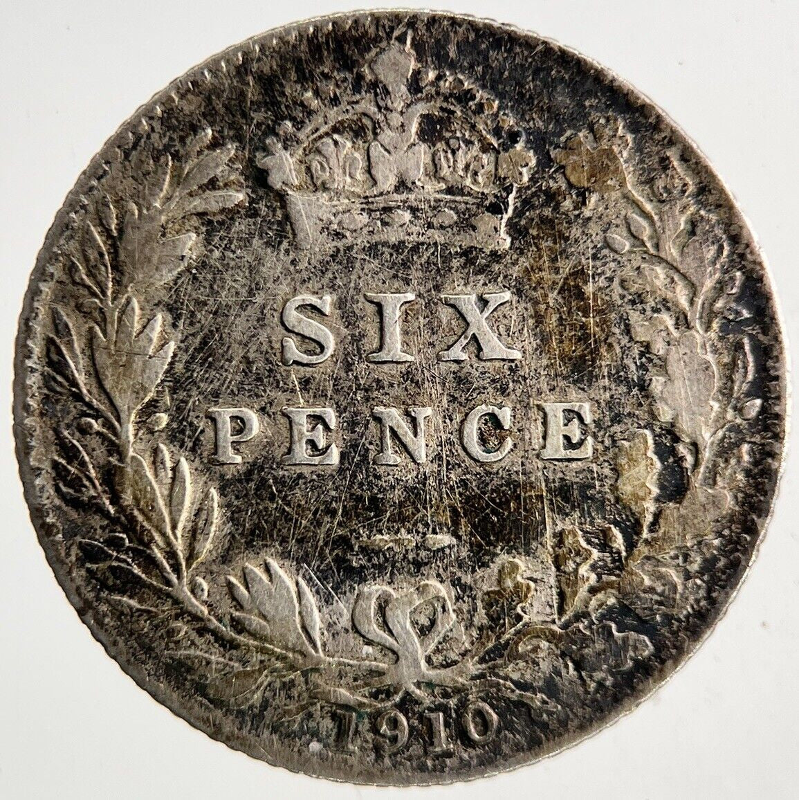 1910 Edward VII Sixpence Silver Coin | Fine Collectable Grade