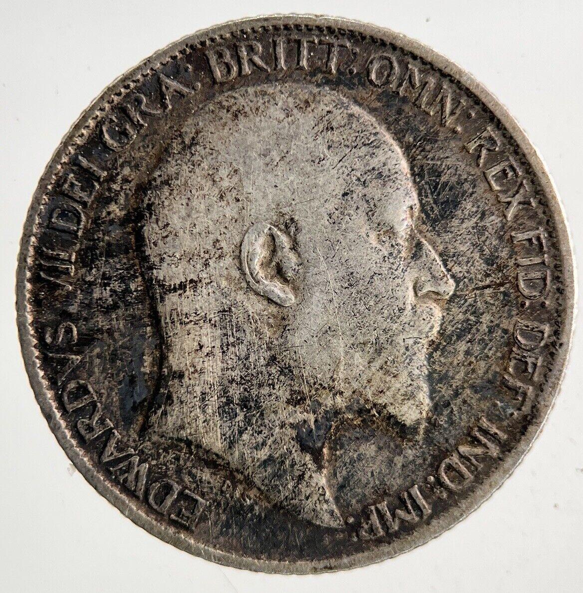 1910 Edward VII Sixpence Silver Coin | Fine Collectable Grade