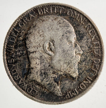 1910 Edward VII Sixpence Silver Coin | Fine Collectable Grade