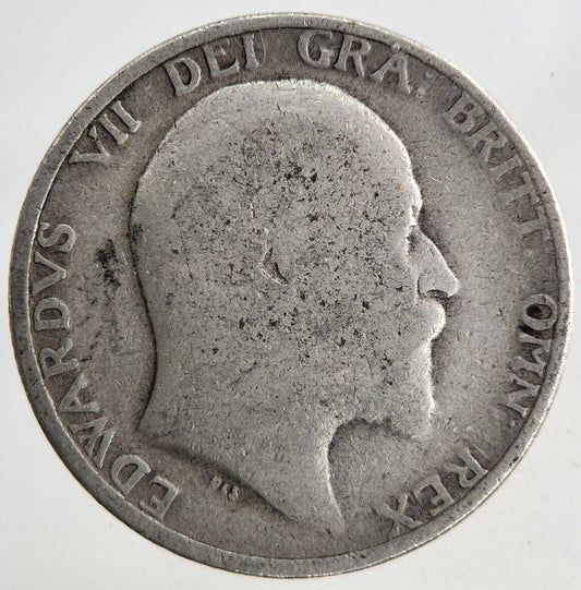 1910 Edward VII One Shilling Silver Coin | Collectable Grade