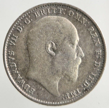 1910 Edward VII Threepence Silver Coin | Very High Grade