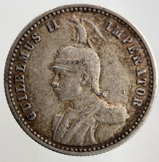 1910 Germany East Africa 1/4 Quarter Rupee Silver Coin | Fine Collectable Grade