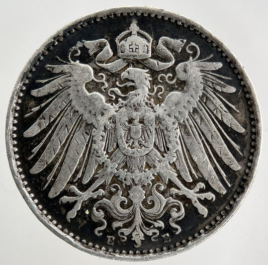 1910 Germany 1 Mark Silver Coin | Very High Grade