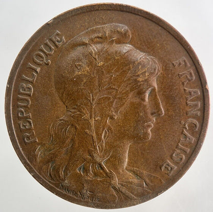 1911 France 10 Cents Centimes Coin | Fine Collectable Grade