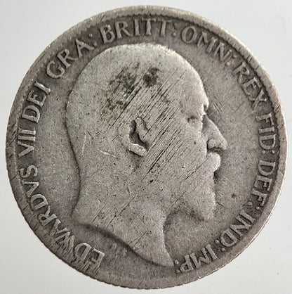 1910 Edward VII Sixpence Silver Coin | Collectable Grade | a8286