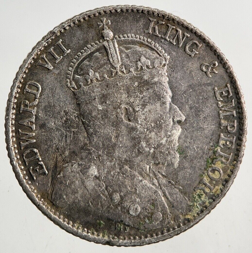 1910 Straits Settlements 10 Cents Silver Coin | Fine Collectable Grade