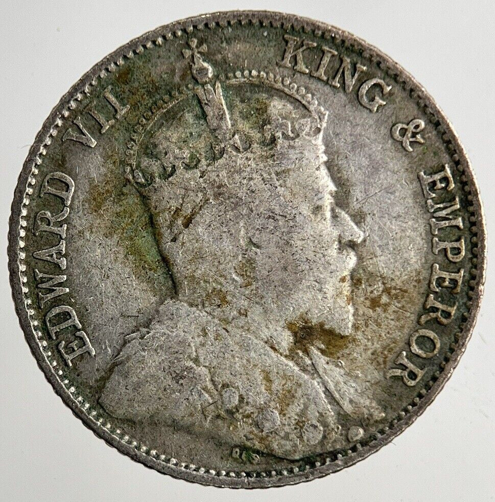 1910 Straits Settlements 10 Cents Silver Coin | Fine Collectable Grade