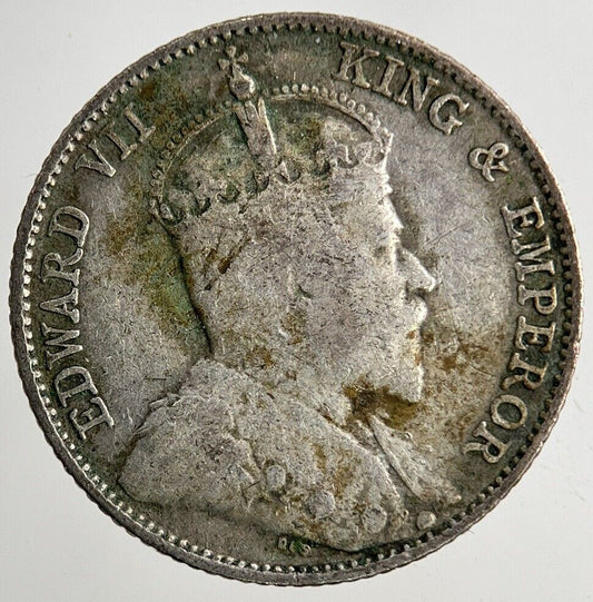 1910 Straits Settlements 10 Cents Silver Coin | Fine Collectable Grade