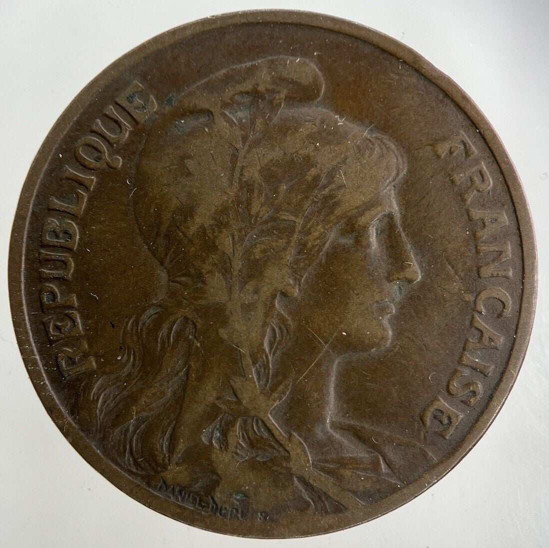 1911 France 10 Centimes Coin | Fine Collectable Grade