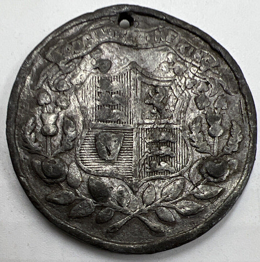 1911 Coronation of King George V British Medal Coin | Fair Grade | a805