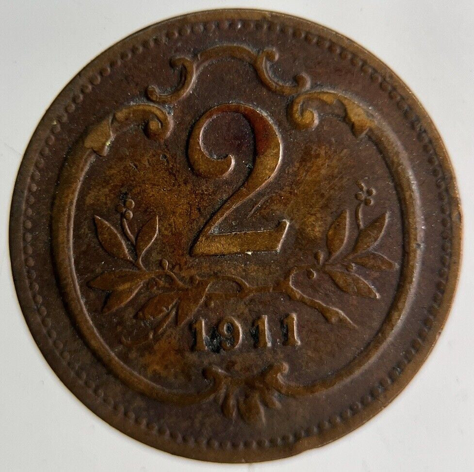 1911 Germany 2 Pfennig Coin | Fine Collectable Grade