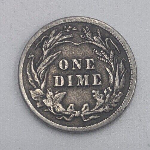 1911 US USA Barber One 1 Dime | American Silver Coin | Collectable Grade | a484