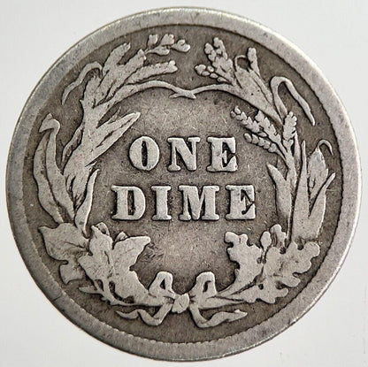 1911 US USA Barber Dime Silver Coin | Fine Collectable Grade | a8282