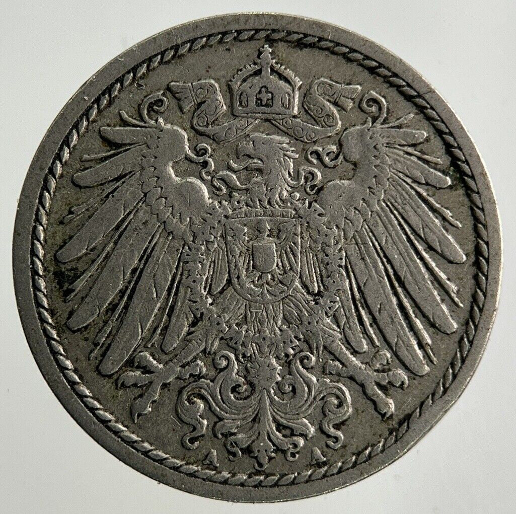 1911 Germany 5 Pfennig Coin | Fine Collectable Grade