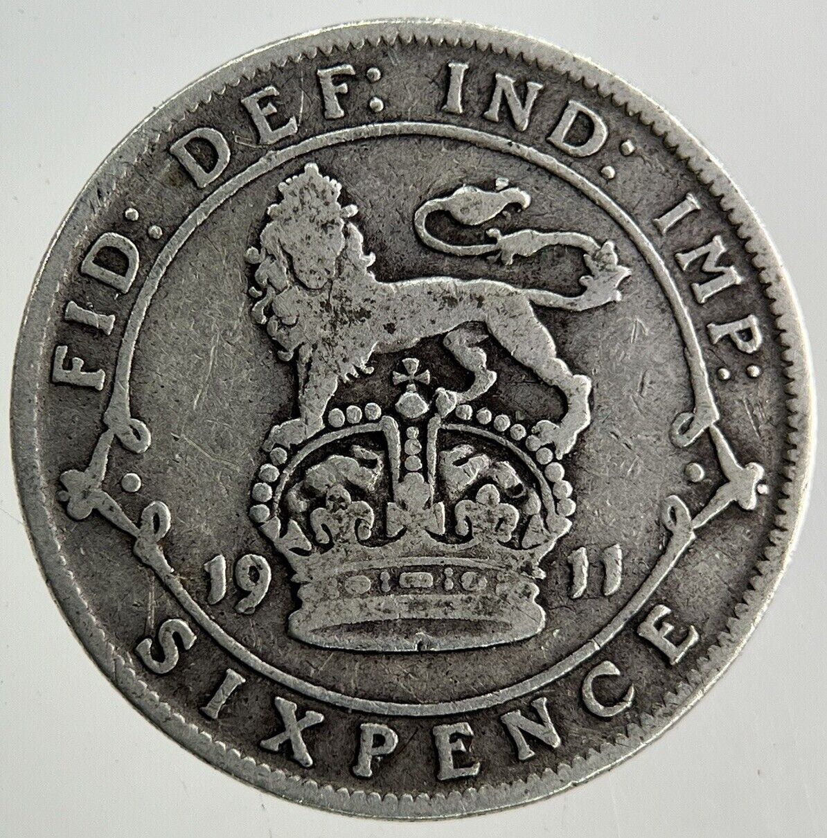 1911 George V Sixpence Silver Coin | Collectable Grade