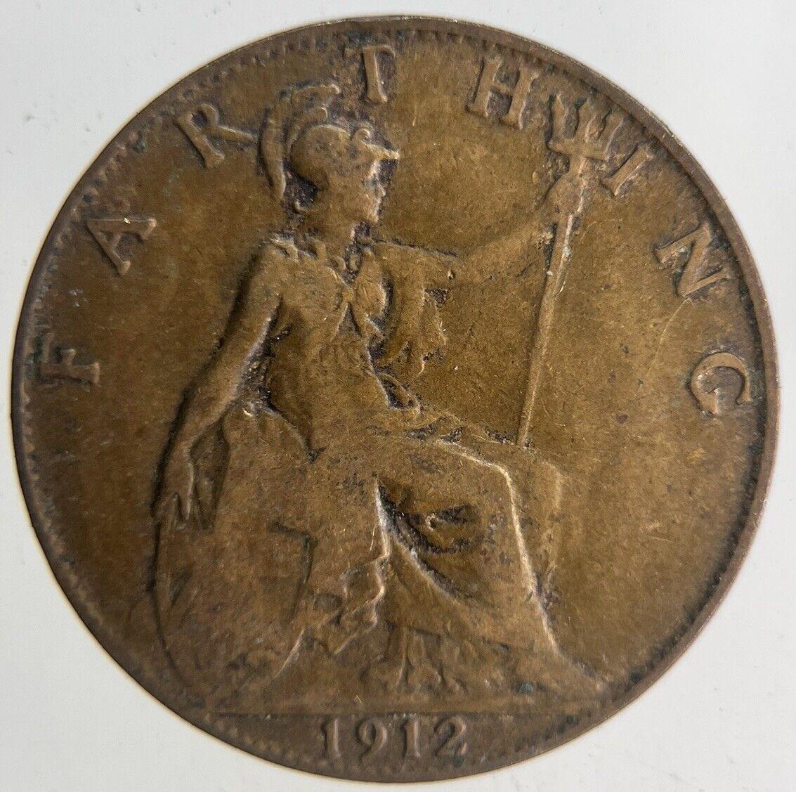 1912 George V Farthing Coin | Fine Collectable Grade