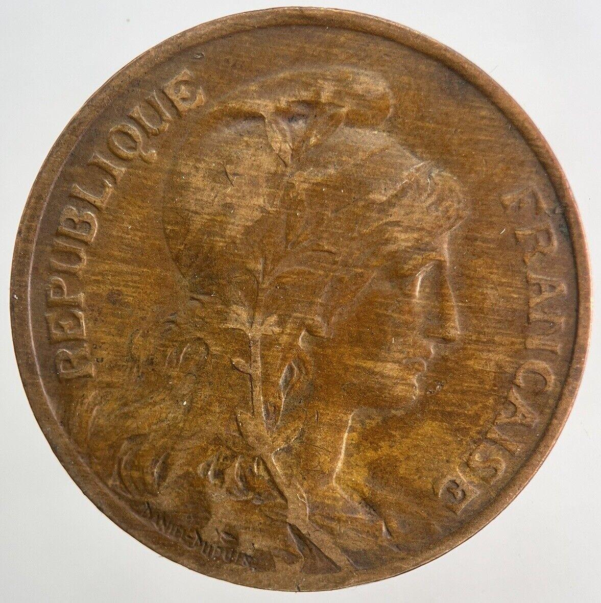 1912 France 10 Cents Centimes Coin | Fine Collectable Grade