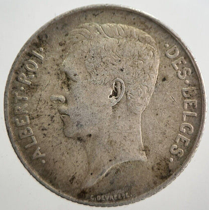 1912 Belgium 1 One Franc Silver Coin | Collectable Grade | a7619