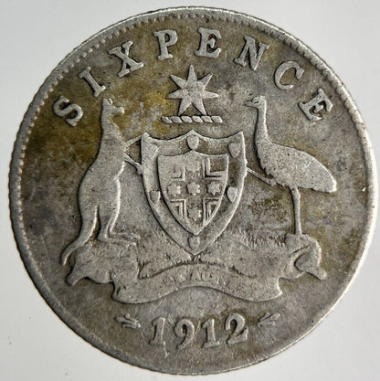 1912 Australia Sixpence Silver Coin | Collectable Grade