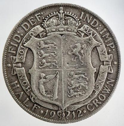 1912 George V Half-Crown Silver Coin | Fine Collectable Grade
