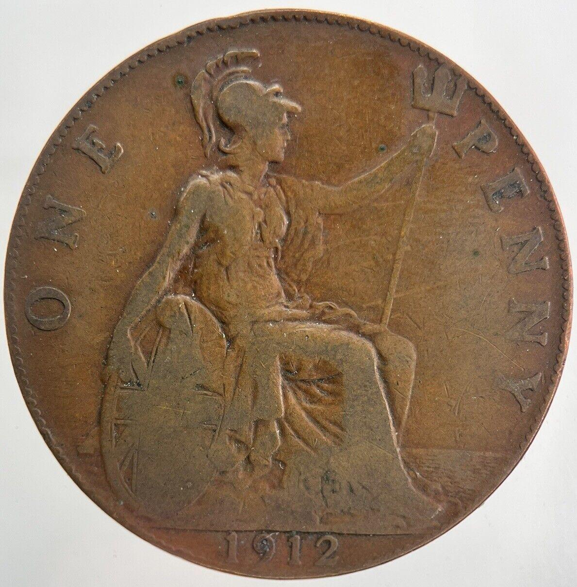 1912 George V One Penny Coin | Collectable Grade