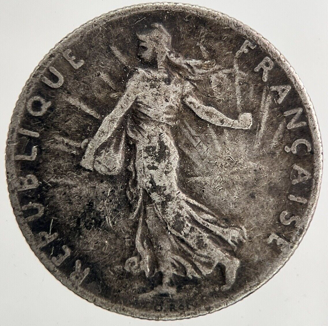 1912 France 50 Centimes Silver Coin | Fine Collectable Grade