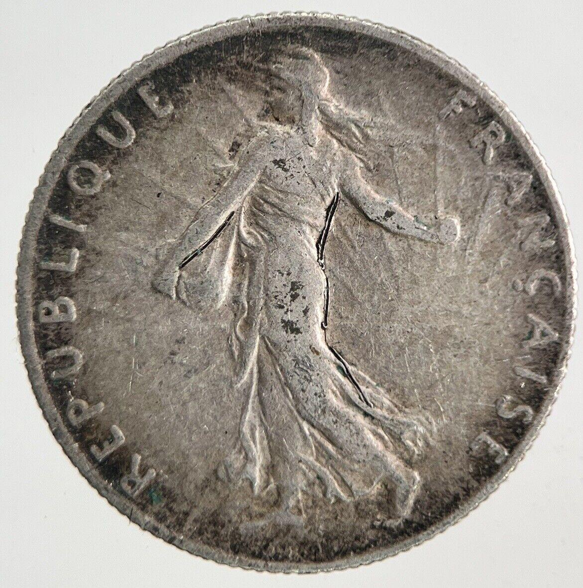 1912 France 50 Centimes Silver Coin | Fine Collectable Grade