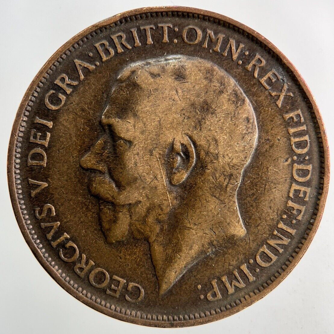 1912 George V One Penny Coin | Fine Collectable Grade