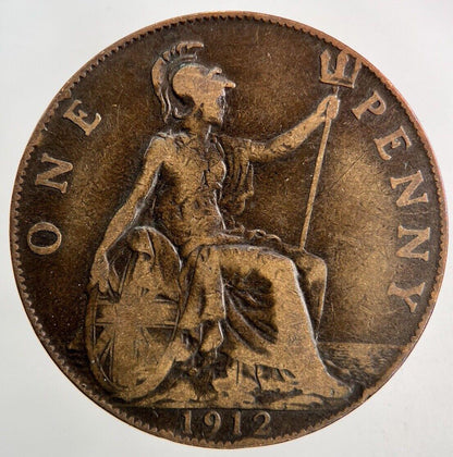 1912 George V One Penny Coin | Fine Collectable Grade