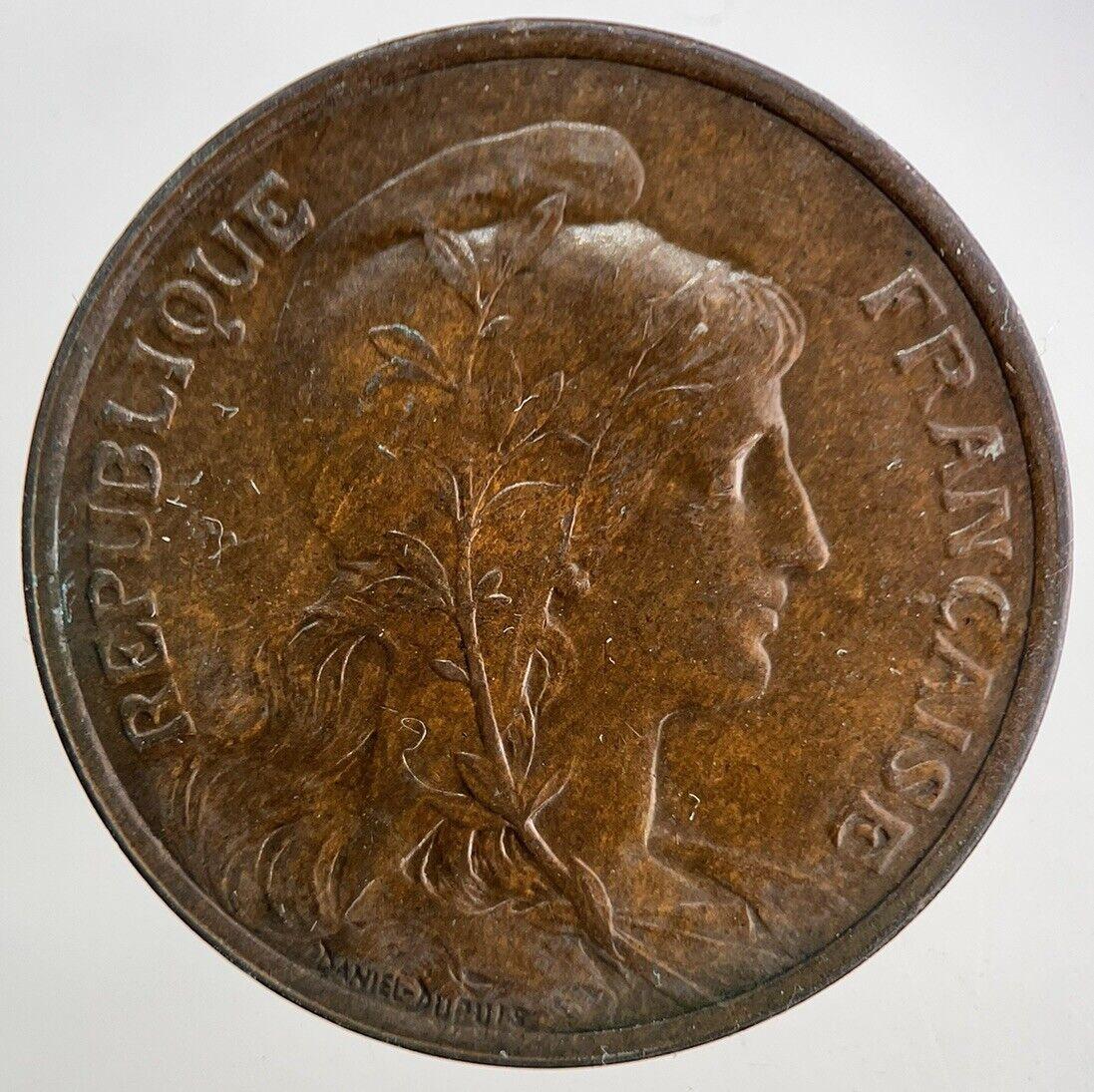 1912 France 5 Cinq Centimes Coin | Fine Collectable Grade