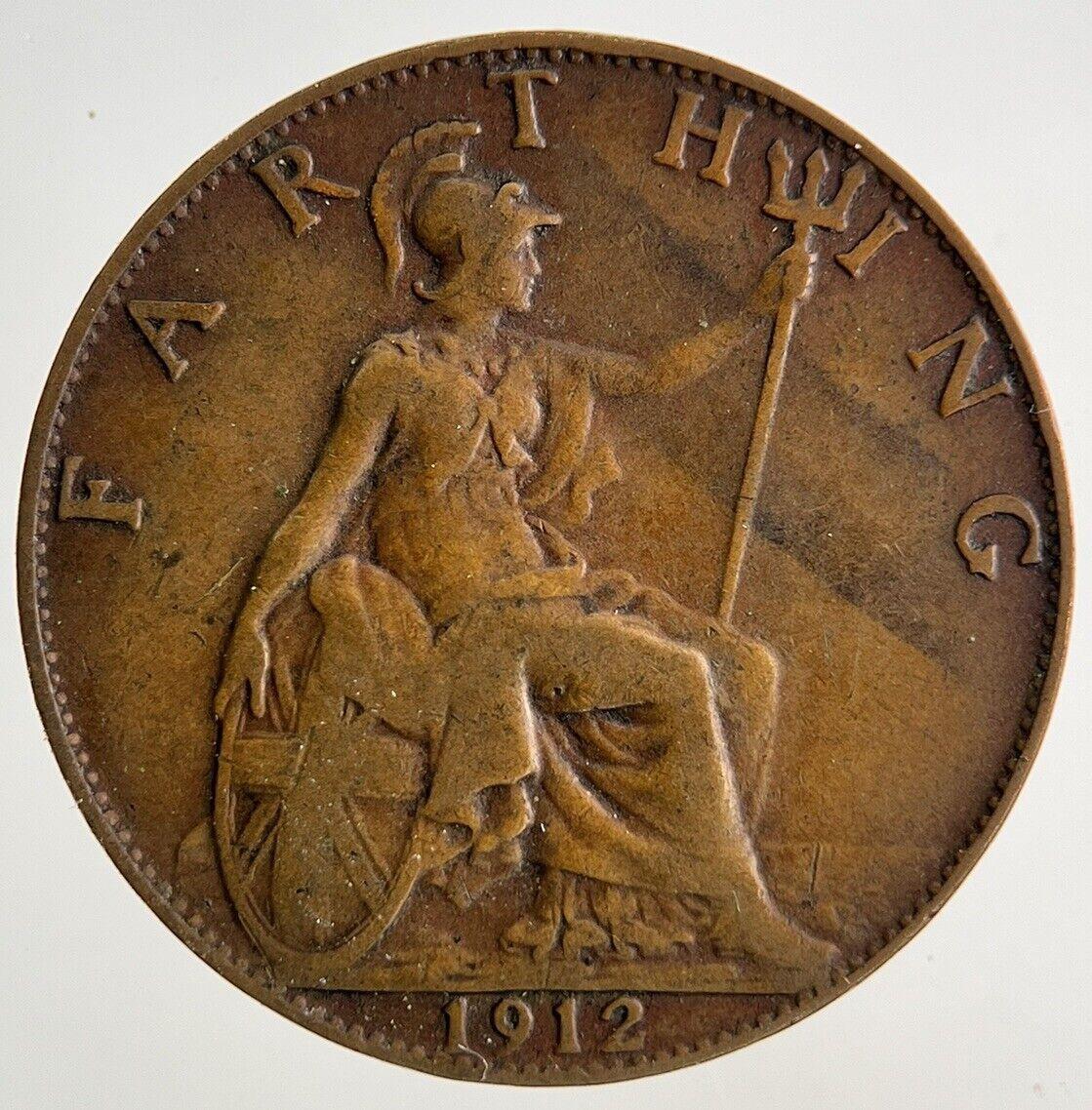 1912 George V Farthing Coin | Fine Collectable Grade