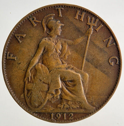 1912 George V Farthing Coin | Fine Collectable Grade