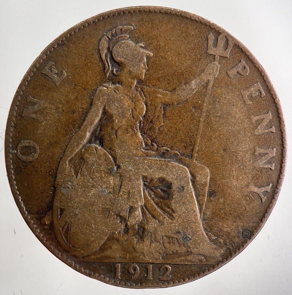 1912 George V One Penny Coin | Collectable Grade