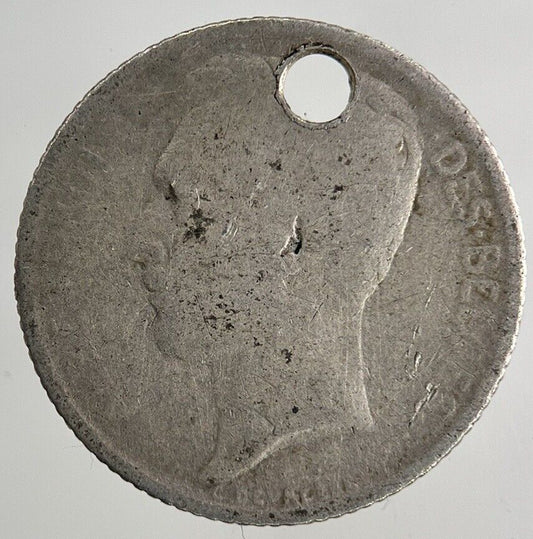 1912 Belgium 50 Centimes Silver Coin | Fair Grade