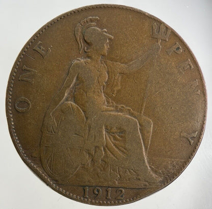 1912 George V One Penny Coin | Collectable Grade